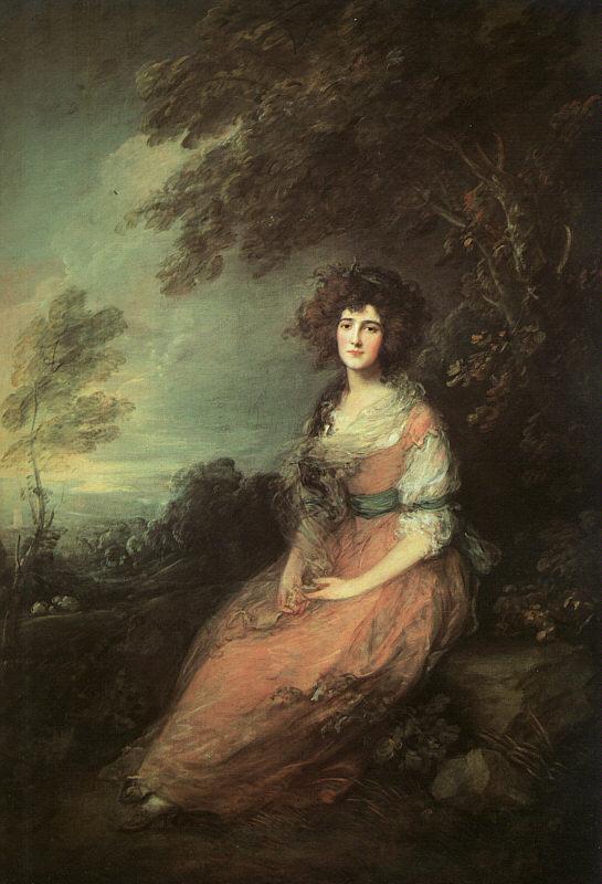 Thomas Gainsborough Mrs Richard Brinsley Sheridan Sweden oil painting art
